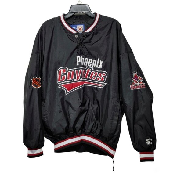 Starter NHL Phoenix Coyotes Vintage 90's Jacket Black Size Men's XXL - Picture 1 of 10